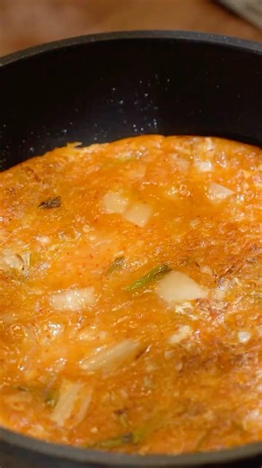 Ultra Crispy Kimchi Pancake 🔥 | Easy Korean Kimchi Jeon Recipe