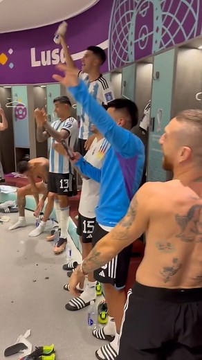 101K views · 1.4K reactions | Argentina’s locker room after their 2-0 win over Mexico is a MOOD!  (via IG/ nicolasotamendi30) | NBC Sports Soccer | Facebook