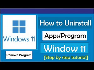 How to Uninstall an App on Windows 11/How to delete a program in windows 11