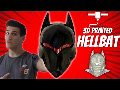 THE HELLBAT | I FINALLY 3D Printed a Batman Helmet!