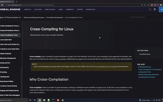 ue5进行linux交叉编译
