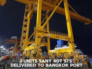 SANY Delivers 40-Ton STS Cranes to Bangkok's PAT Port