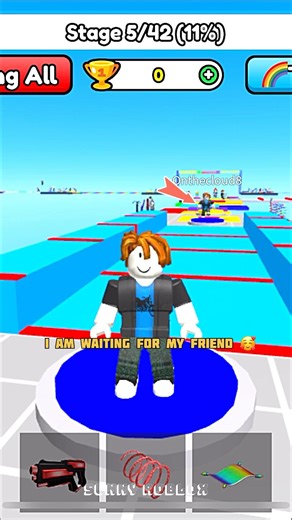 Friendship between me and my friend 🥰 #roblox #robloxfunny