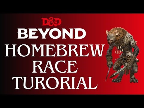 D&D Beyond Homebrew Race Tutorial