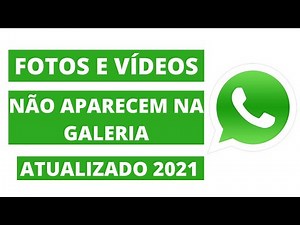 O que fazer Quando as Fotos do Whatsapp não aparece na Galeria