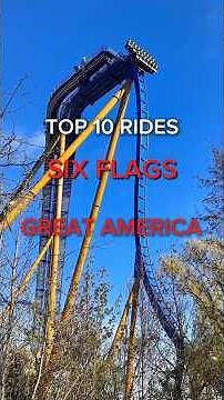The 10 BEST Rides at Six Flags Great America 🎢