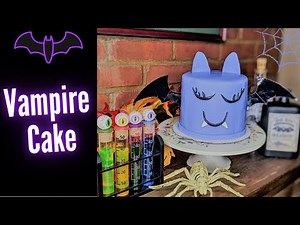 Cute Vampire Cake || Easy Halloween Cake || Vampirina Cake Tutorial