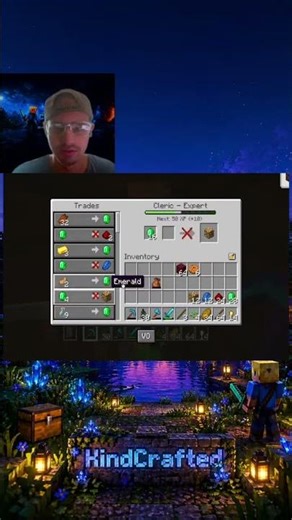 Minecraft Portal Activated! Master Cleric Trades Unlocked #shorts