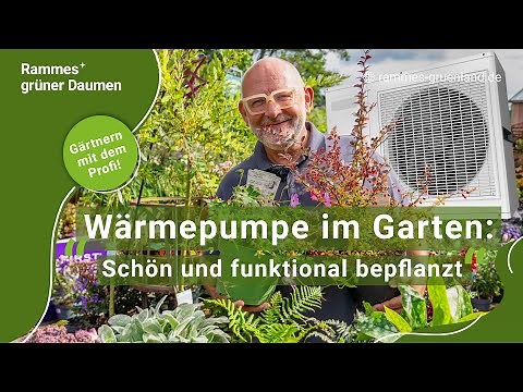 Heat pump in the garden: Beautiful and functional planting