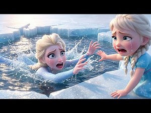 Elsa Falls Into the Ice! 😱❄️ Her Daughter Cries for Help!