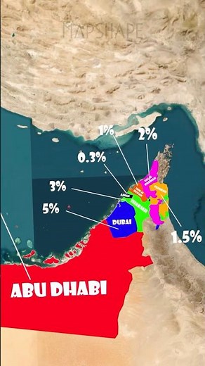 One Emirate Dominates the UAE Map
