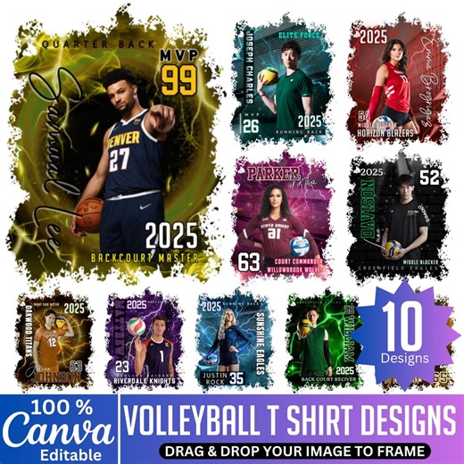 Volleyball Poster T Shirts Design, Volleyball Game Day Canva Editable Design, Volleyball Game Shirt, Personalized High School Sublimation - Etsy