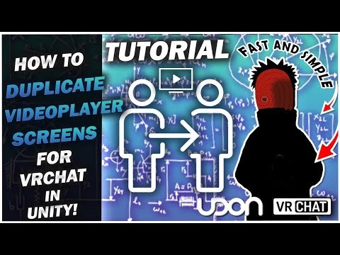 HOW TO DUPLICATE VIDEO PLAYER SCREENS IN UNITY FOR VRChat | Unity Tutorial