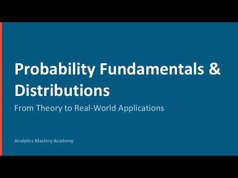 Probability Fundamentals Explained | Distributions Basics