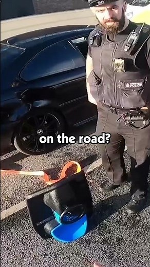 Police stopped me riding my crazy cart...