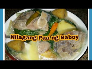NILAGANG PAA NG BABOY/STIR FRY PORK FEET Pinoy Recipe's