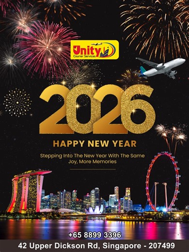 Celebrate New Year 2026 with Unity Courier Services!