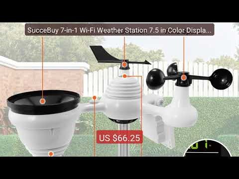 SucceBuy 7-in-1 Wi-Fi Weather Station 7.5 in Color Display + S... — Hot Deal 2026 | Limited Offer!