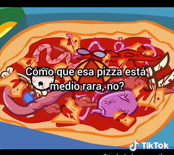 La comida en HTF 💀 #happytreefriends #mondomediahtf #cuddles #pizza #💀