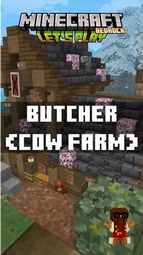 🥩 Automatic Cow Farm for Leather & Beef | Minecraft Survival Short