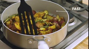 GreenPan Venice Pro Tri-Ply Stainless Steel Healthy Ceramic Nonstick 1.6QT Saucepan Pot with Lid, PFAS-Free, Multi Clad, Induction, Dishwasher Safe, Oven Safe, Silver