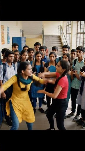 MDU College CCTV: Two Girls Fighting Caught in 4K | Real Footage