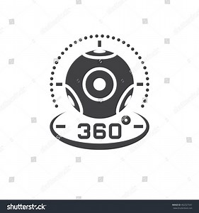 360 Degree Panoramic Video Camera Icon Stock Vector (Royalty Free) 462327541 | Shutterstock