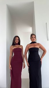 450K views · 196 reactions | In a state of luxury. Our most loved Yulia maxi dress in cherry lacquer and black. | Babyboo Fashion | Facebook