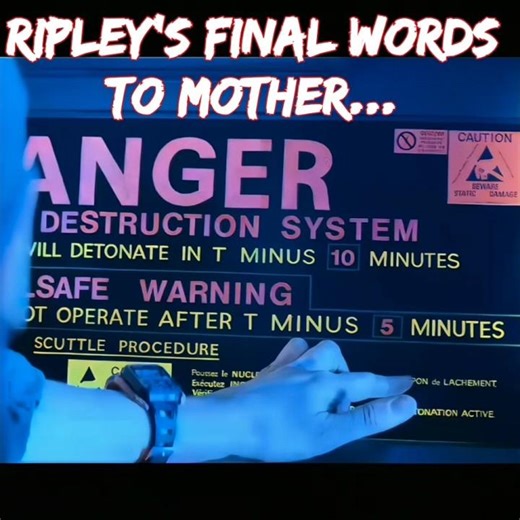 Ripley's Final Words to Mother #alien