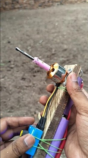 DIY BLDC Motor Drill Machine Without Chuck! 🤯 #shorts #diy #bldcmotor