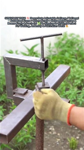 GENIUS IDEA! ⚡ DIY Heavy-Duty Clamp – Securely Hold Workpieces For Perfect Welds! 😲