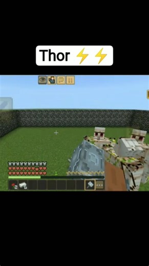Thor hammer vs 4 golems #minecraft #minecraftshorts
