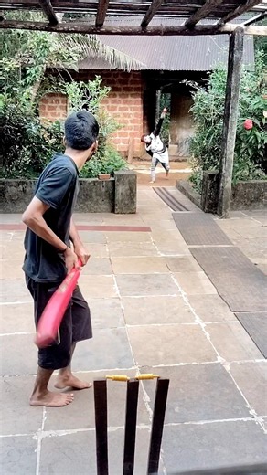 Left Hand Bowler Challenge 🔥 #cricket #gullycricket #backyardcricket #cricketshorts