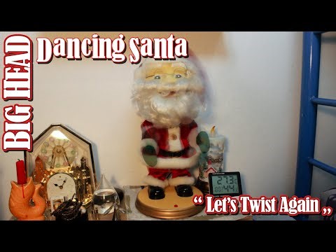 Gemmy Animated Big Head Dancing Santa ("Let's Twist Again")