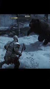 Kratos vs Björn Rage Phase God of War Ragnarök Intense PS5 Combat 🔥 #shorts