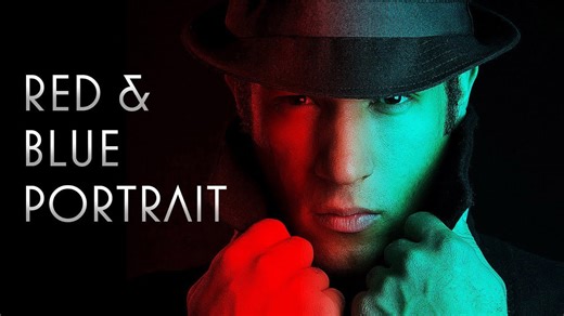 Photoshop: How to create a dramatic red / blue face portrait