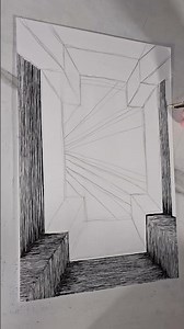 Ink on paper (freehand) time lapse drawing