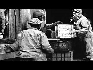 US Soldiers celebrate Thanksgiving in Italy during WWII HD Stock Footage