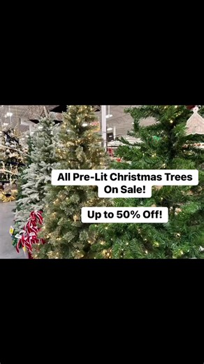 2.3K views · 3 comments | All Pre-Lit Christmas Trees - up to 50% Off! While they last! | Stine Home + Yard | Facebook