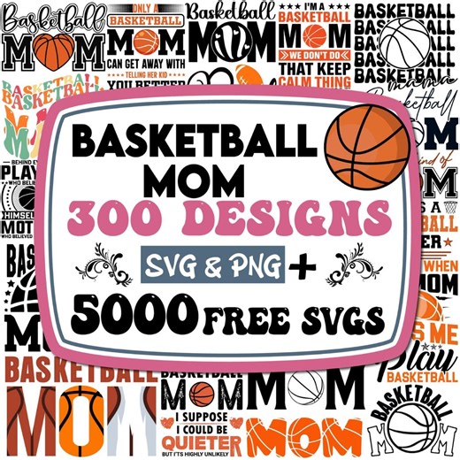 Basketball Mom SVG Bundle: Sports Designs (digital Download) - Etsy