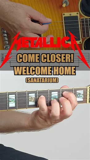 Metallica - Welcome Home (Sanitarium) Intro Guitar Tab | Slow & Easy to Follow 🎸 #Shorts