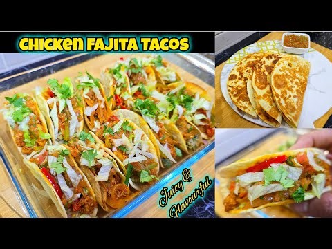 Chicken Fajita Tacos 🌮 | Juicy & Flavorful Mexican Street Style Tacos | Quick & Easy Dinner Recipe 