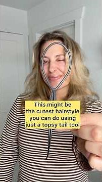 Half up hairstyle using a topsy tail tool only!