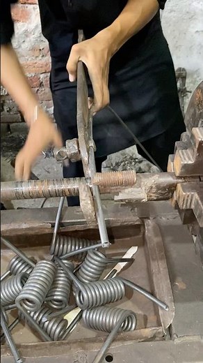 "Professional Spring Making Process | Metal Coil Craftsmanship"