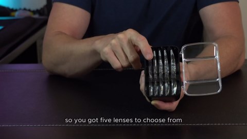 YOCTOSUN Magnifying Glasses with Light for Close Work, Head Magnifier with 4 LED Lights and 5 Detachable Lenses 1X to 3.5X,Rechargeable Hands Free Headband Magnifier Glasses for Crafts, Hobby