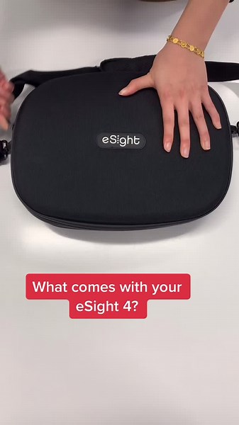 What comes with your eSight 4? #eSight #eSight4 #assistivetechnology #accessibility #visionlossawareness #lowvision #visuallyimpaired #sightloss