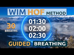 Wim Hof Guided Breathing | INTERMEDIATE | 3 Rounds ⏱1:30 ⏱2:00 ⏱2:30