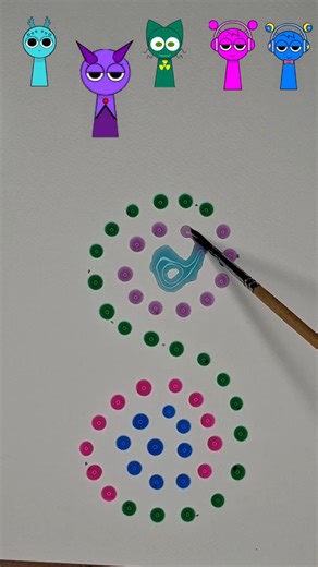 ASMR Color Mixing #sprunki #satisfying #asmr #color #oddlysatisfying