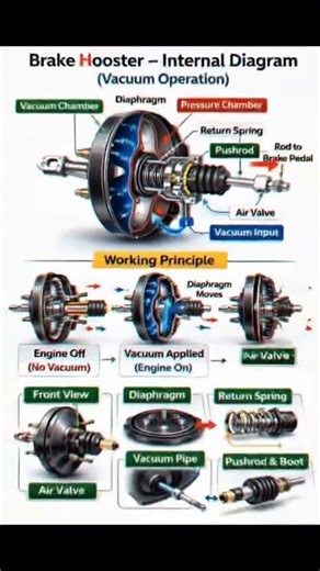 🛑 Brake Booster #automobile #mechanic