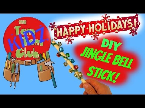 Make Your Own Pre School Musical Instruments |DIY Christmas Jingle Bells Stick